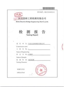 宁波公司检测报告